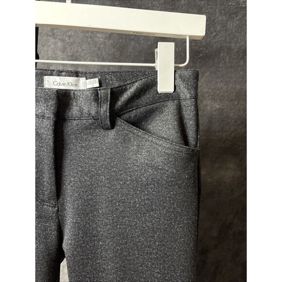 Calvin Klein Skinny Pants Womens 2 Gray Mid Rise 5 Pockets Zip Fly Casual Button - Picture 7 of 8